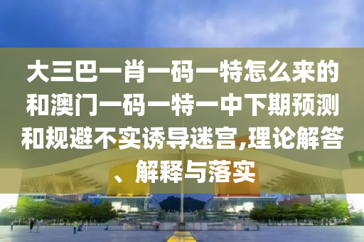大三巴一肖一碼一特怎么來的和澳門一碼一特一中下期預測和規避不實誘導迷宮,理論解答、解釋與落實
